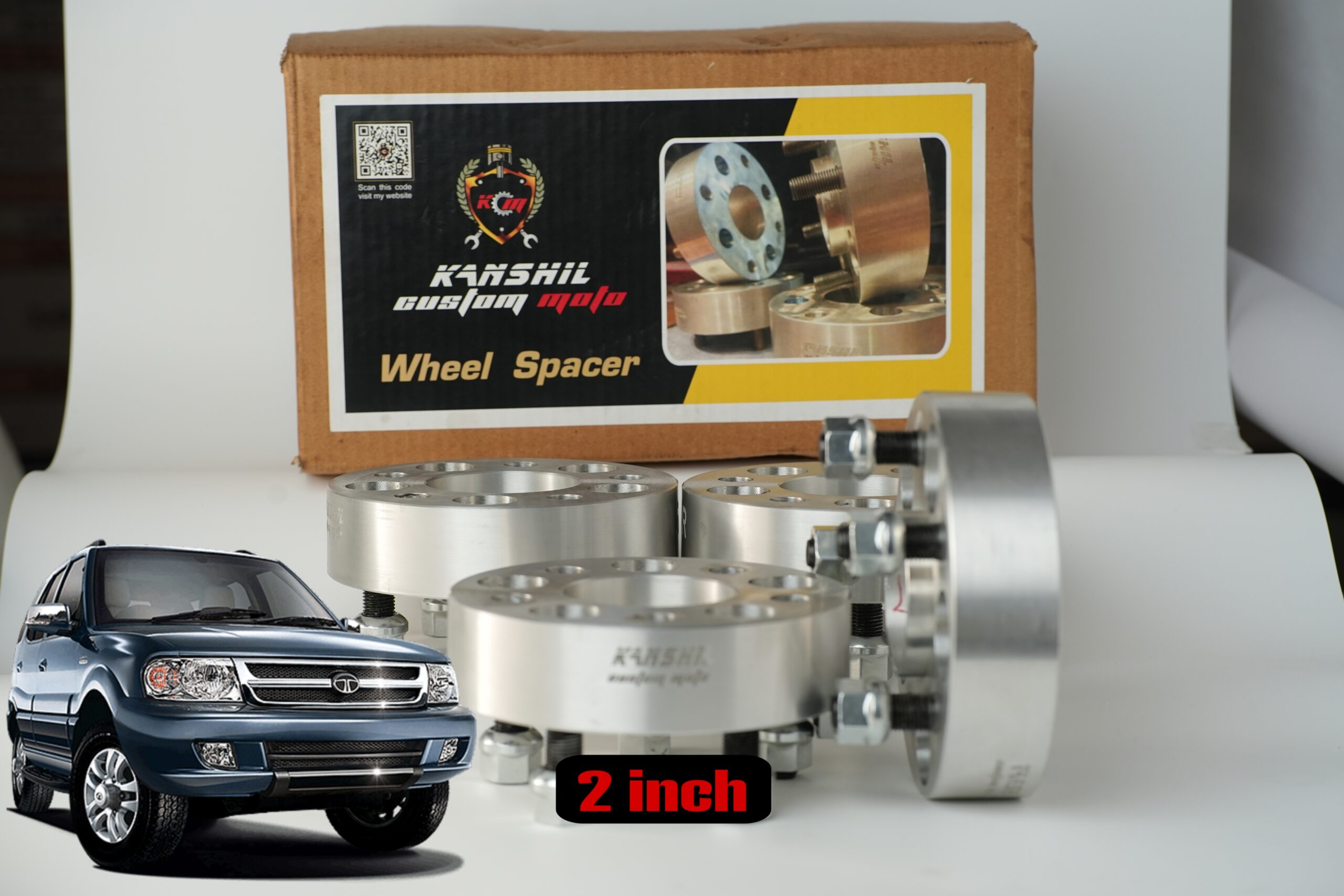 2-Inch Wheel Spacers for Tata Safari (1998–2016)