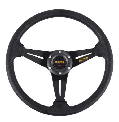 MOMO Vintage Style Steering Wheel BLACK– Classic Retro Design