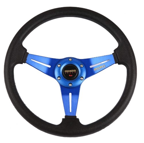 MOMO Vintage Style Steering Wheel BLUE – Classic Retro Design