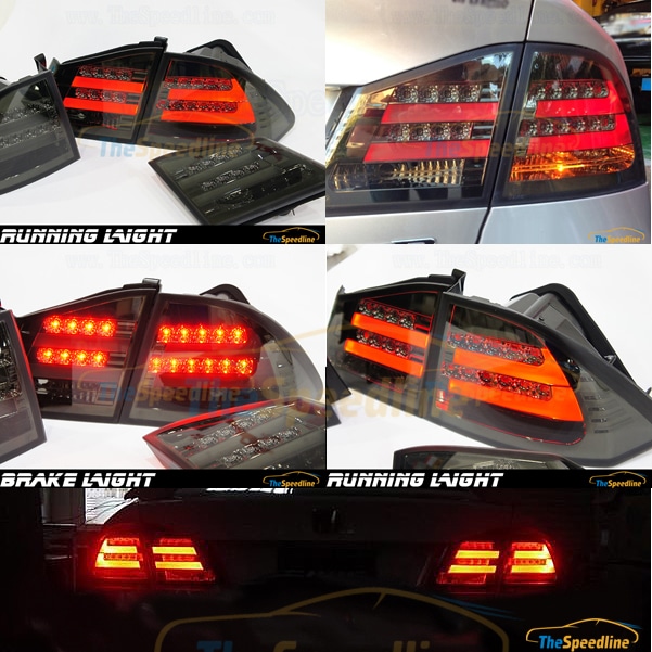 Honda Civic Smoked Full LED Tail Light - Image 3