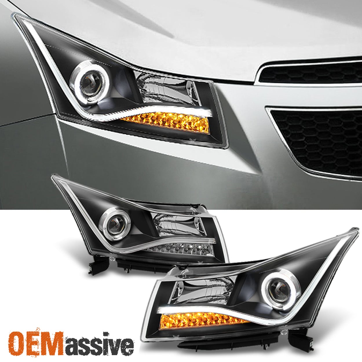 Chevrolet Cruze Full LED Headlight Assembly with DRL - Image 2
