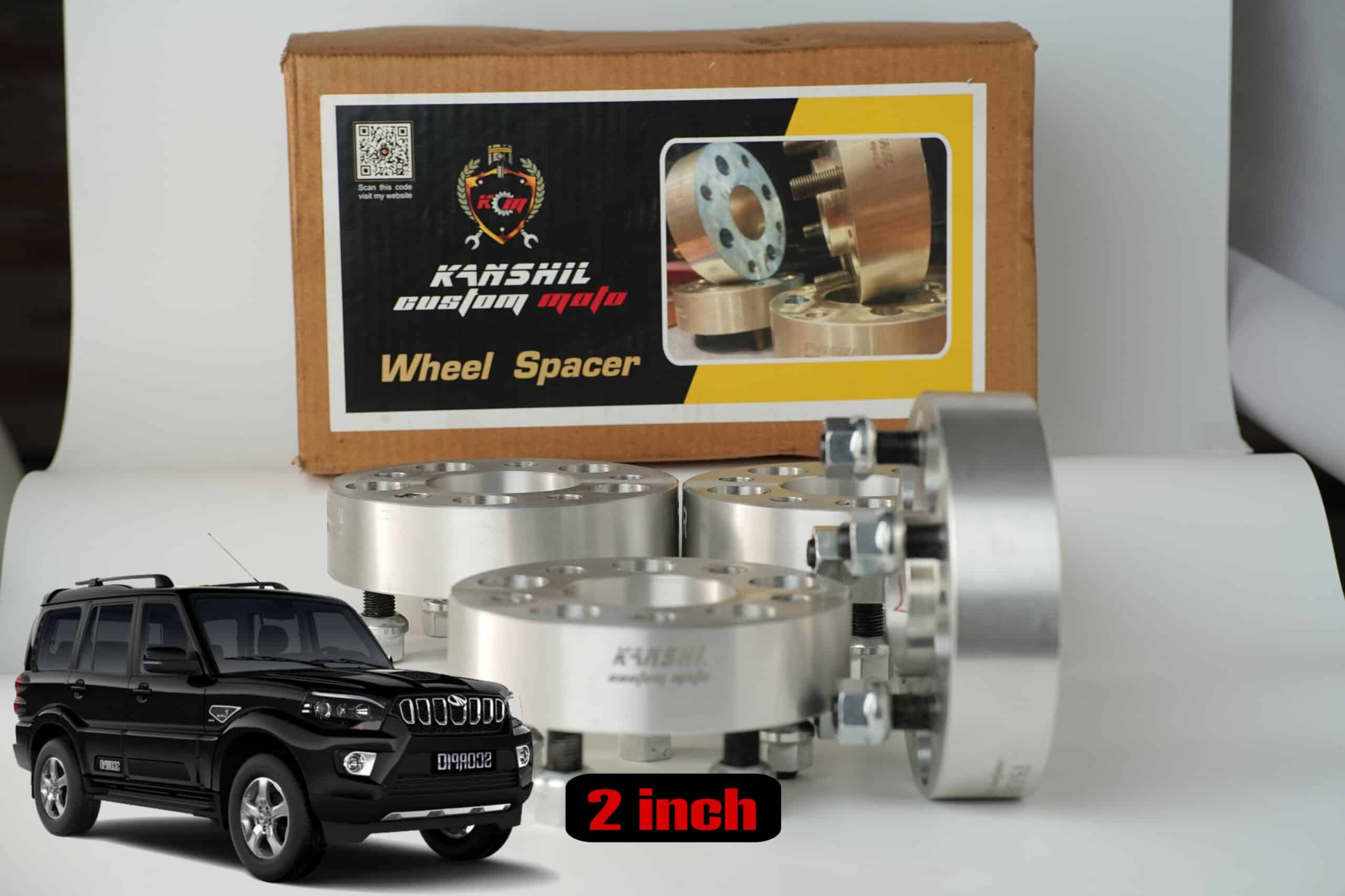 2-Inch Wheel Spacers for Mahindra Scorpio S11